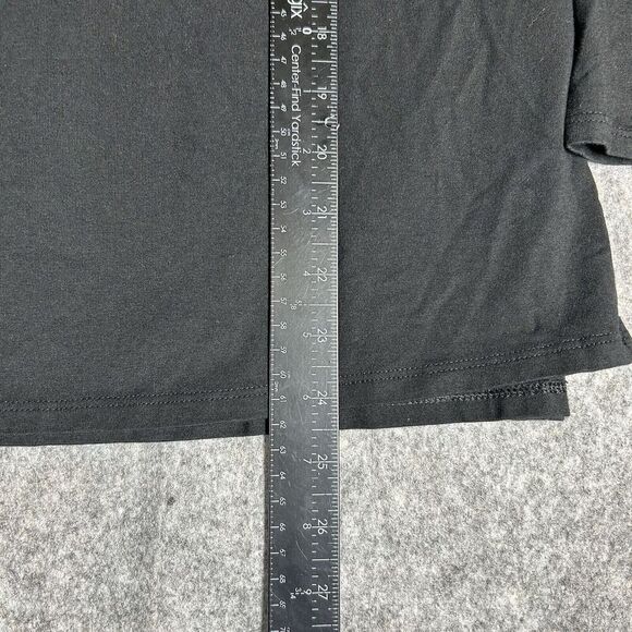 J Jill Luxe Supima Boat Neck Tee Womens Large Top Black Minimalist - Picture 3 of 6
